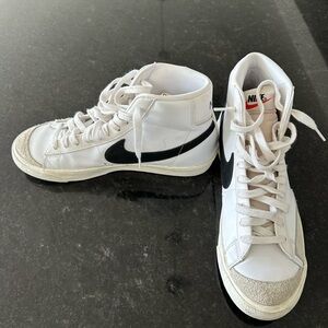 Nike Blazer White and Black High-Tops